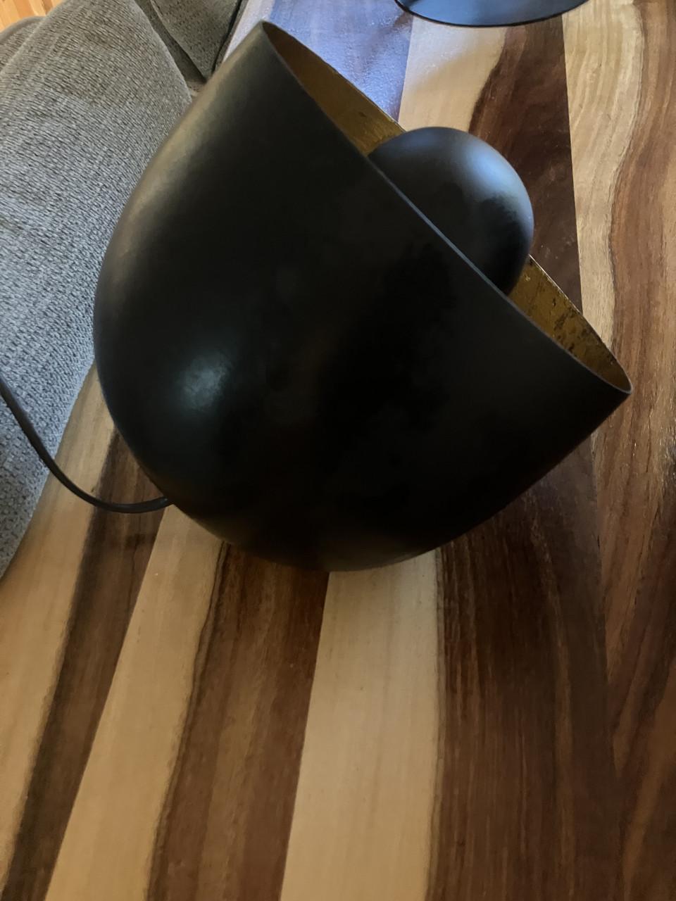 Zwart gouden lamp klein