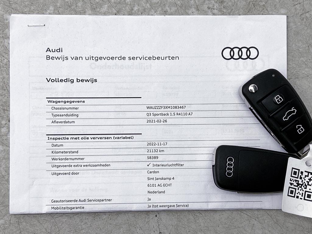 Audi Q3 sportback 35 tfsi s edition | 20" audi sport velgen | virtual cockp
