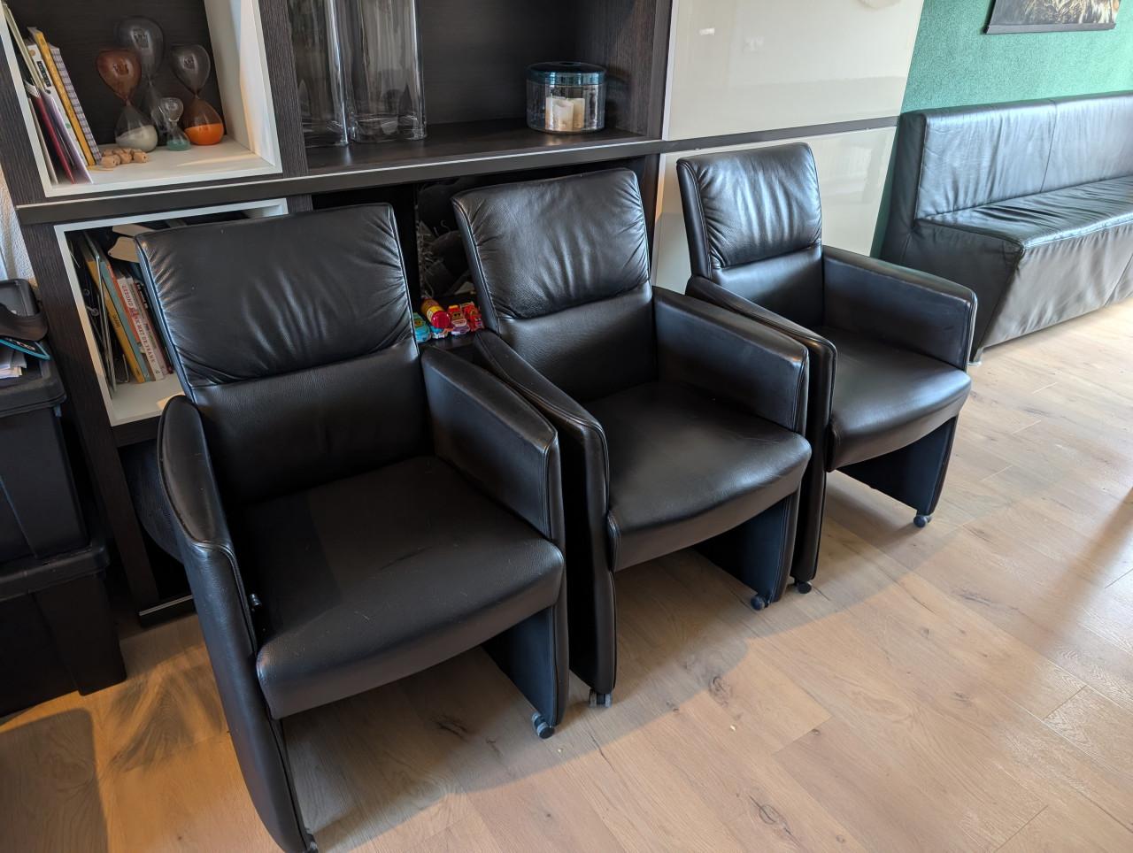 Eettafelset of alleen fauteuils per set