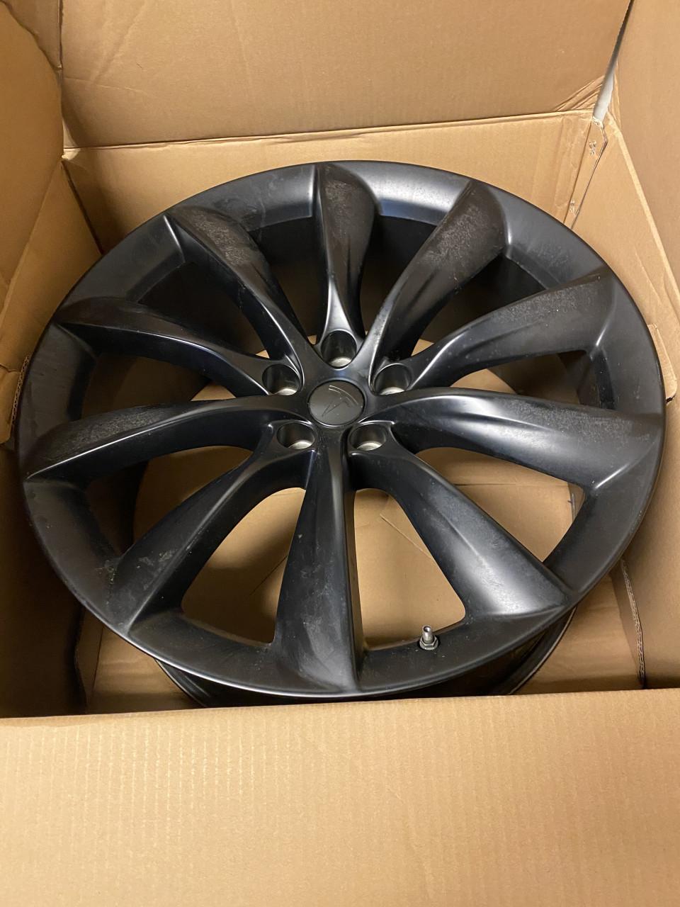 Tesla turbine velgen zwart 22"