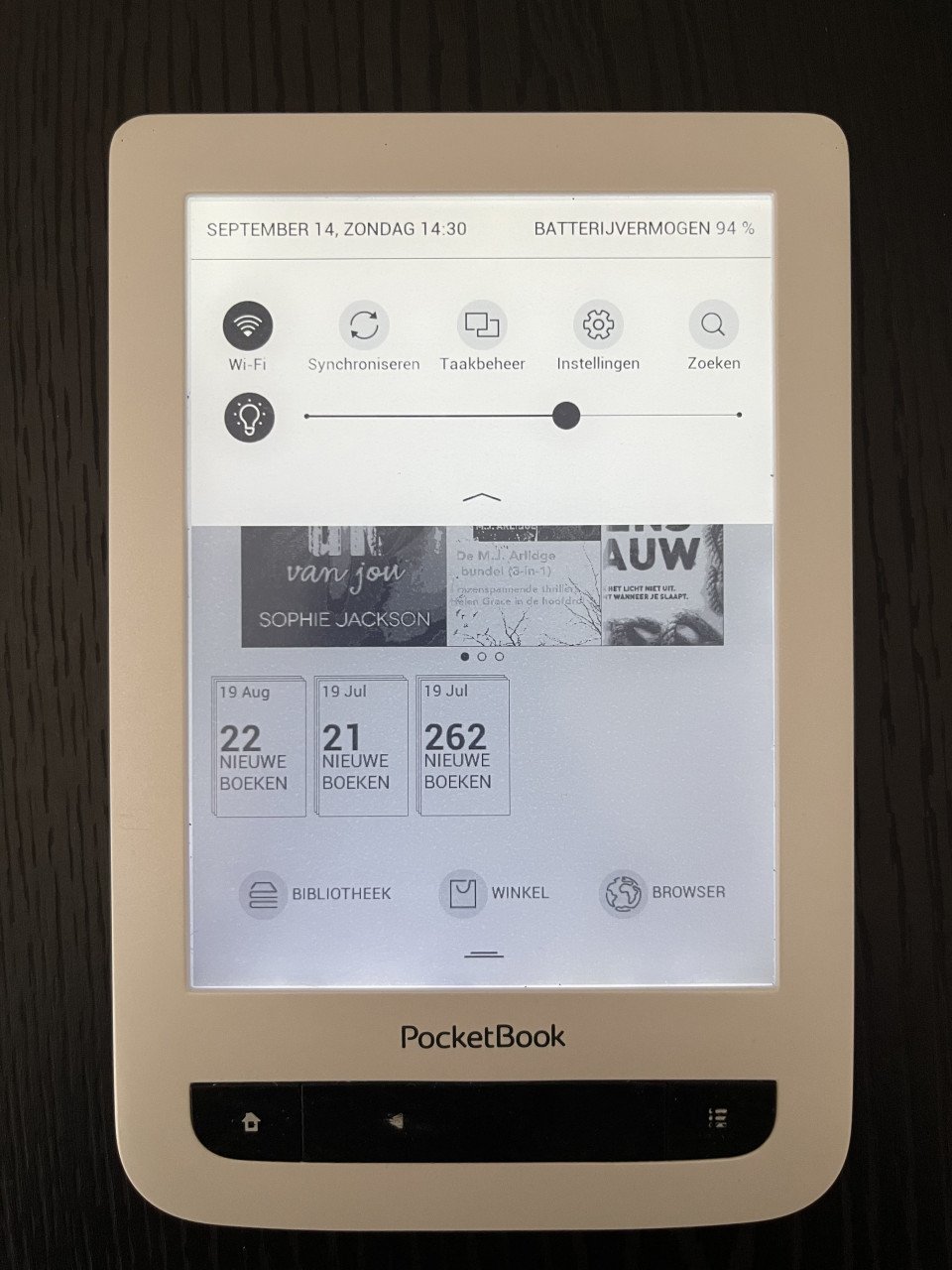PocketBook Touch Lux 3 E-reader met 250+ boeken