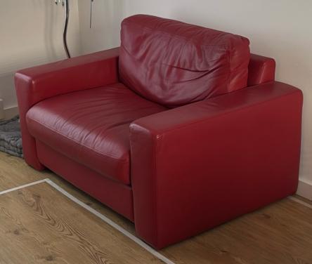 Lederen loveseat (gratis)