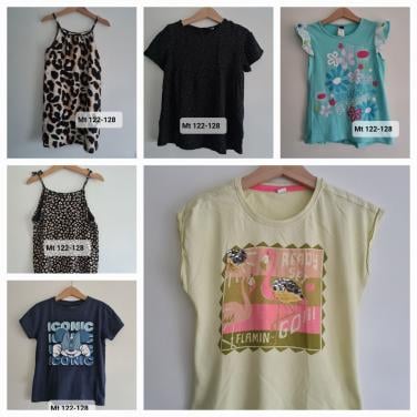 6 stuks leuke en mooie shirts in mt 122-128 oa Zara ed