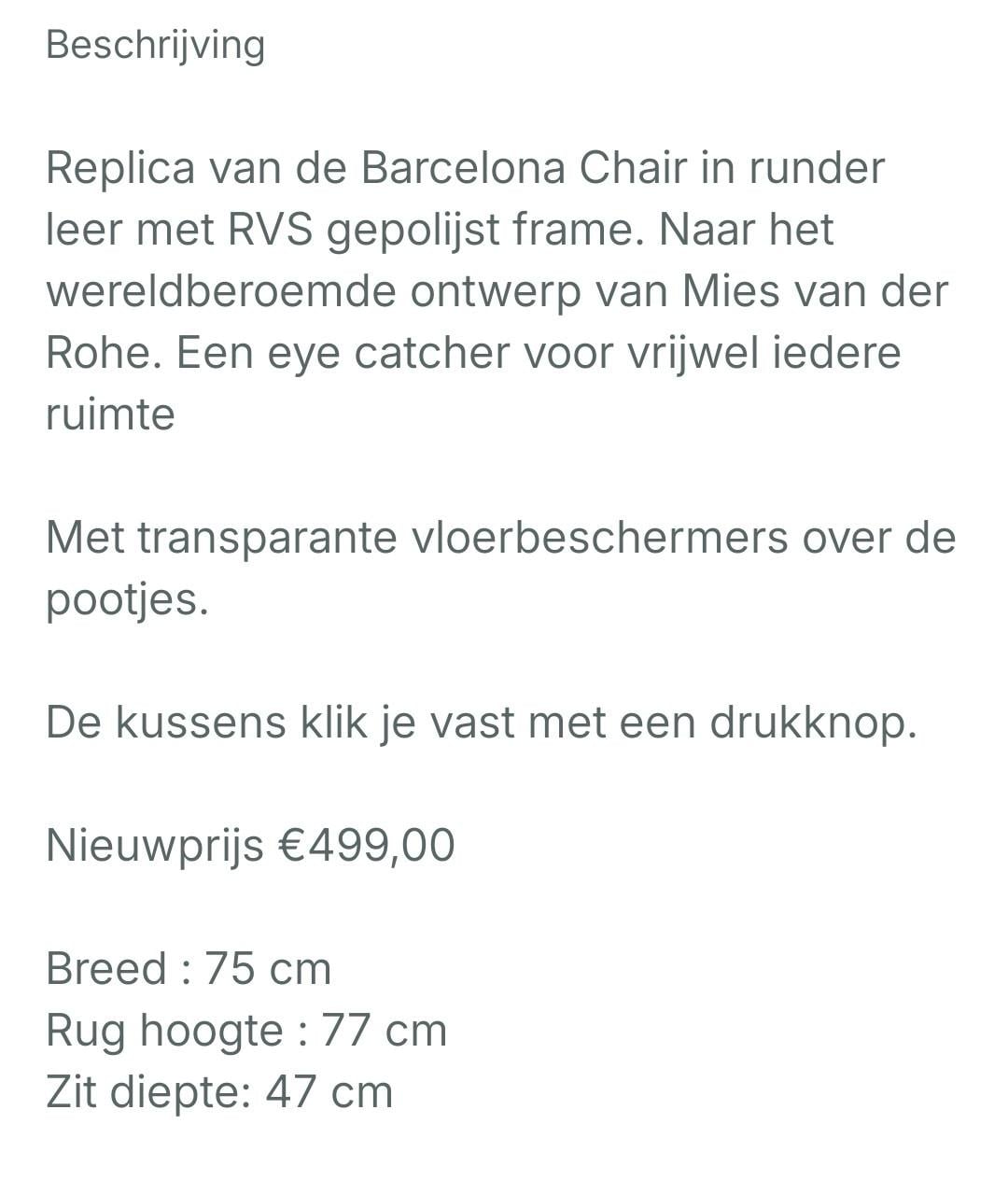Barcelona Chair