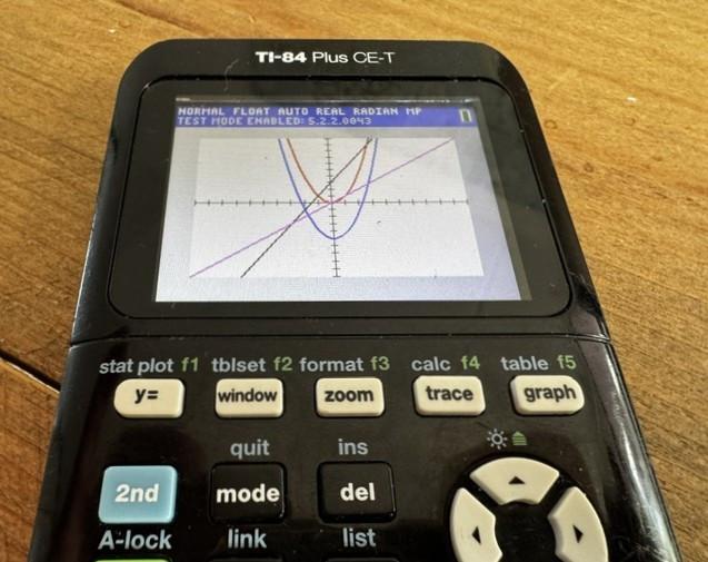 Middelbare school / wiskunde: TI 84 Plus CE-T grafische rekenmachine
