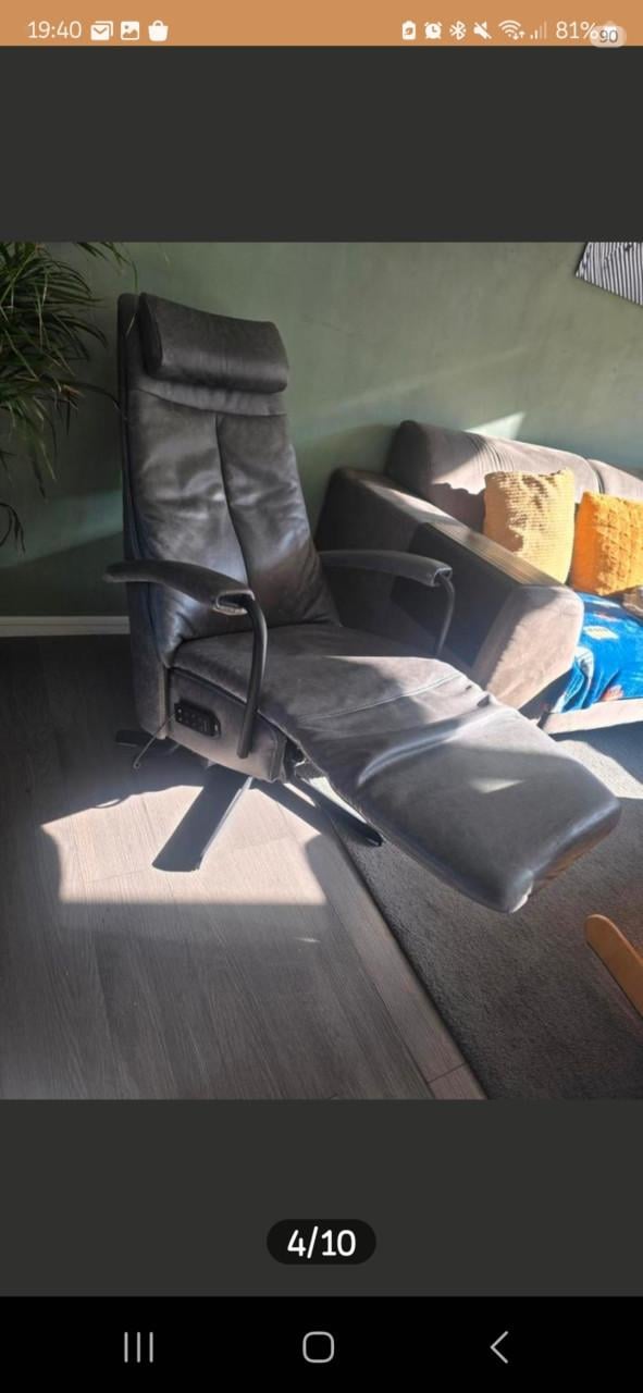 LUXE Sta-op/relaxfauteuil zgan