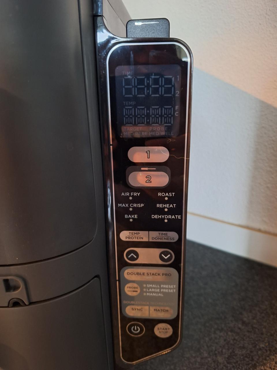 Ninja airfryer (dubbel) met digitale thermometer