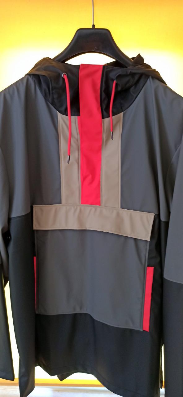RAINS regenjas tussenjas 'Color block Anorak' - 1 maal gedragen