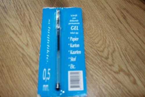 Dekkende gelpen voor karton ed.