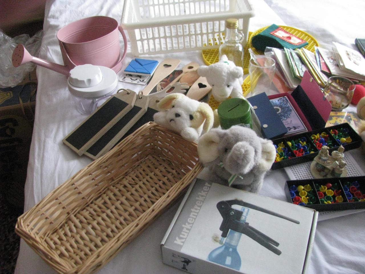 Doos voor snuffelmarkt.