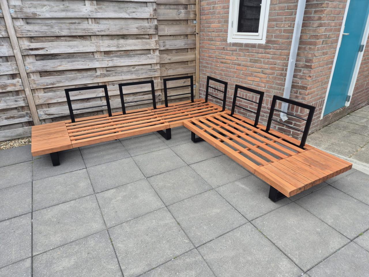 Aluminium Loungeset 255 x 255 cm (Bezorging mogelijk)