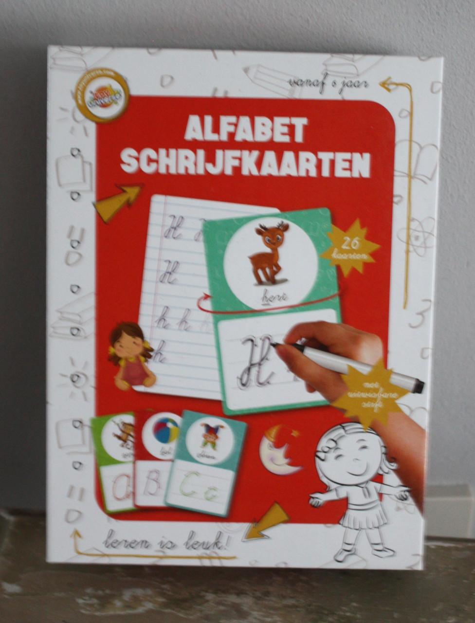 Alfabet schrijfkaarten