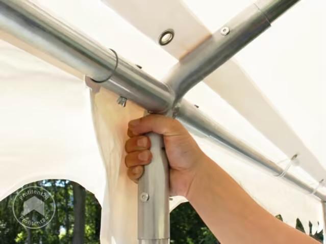 Te huur PVC partytent 5x12 incl 3 biertafelsets