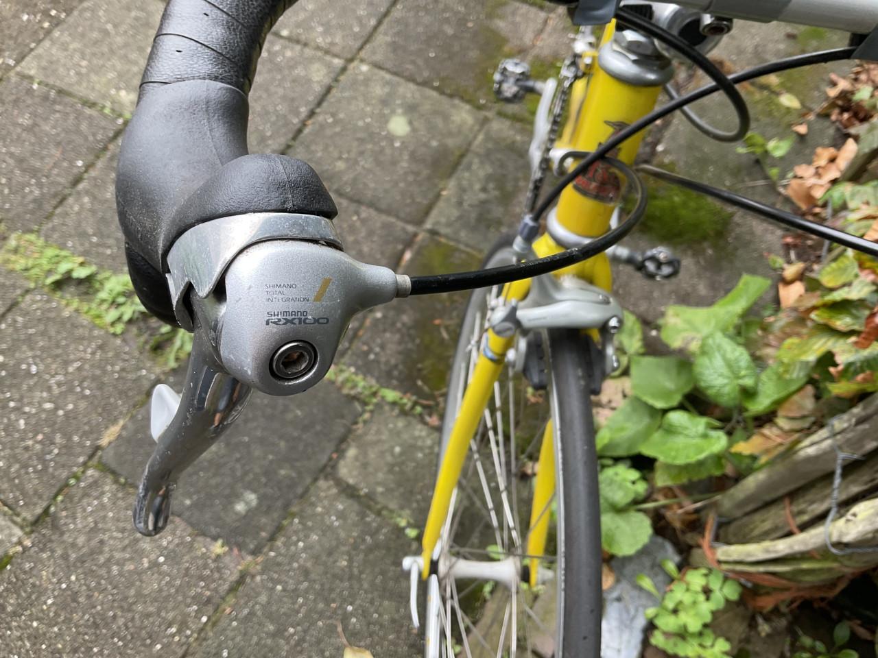 Raleigh opvallend gele vintage racefiets