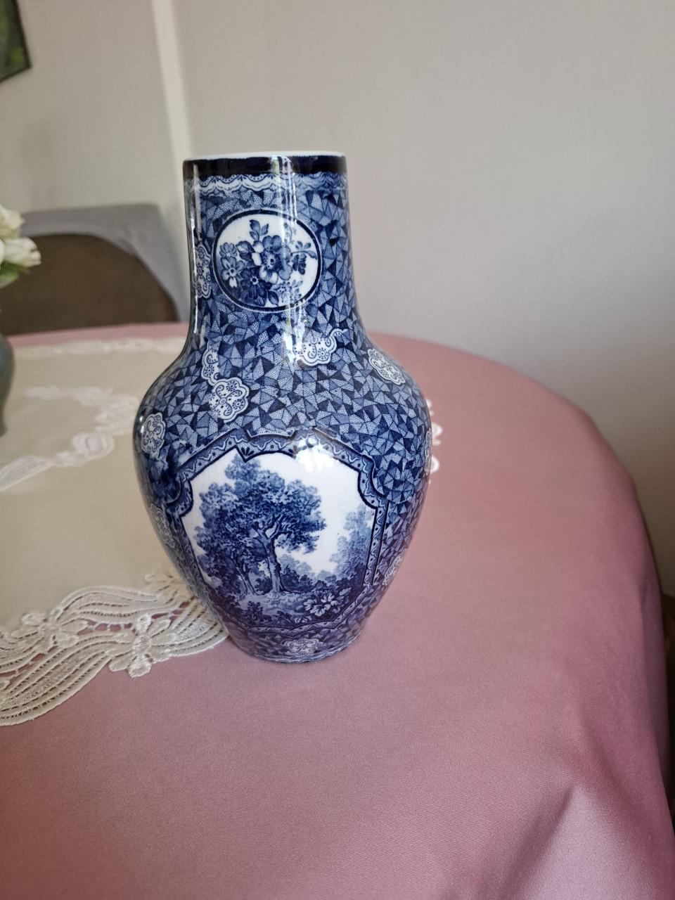 Delfs blauwe kast stel zeer oud