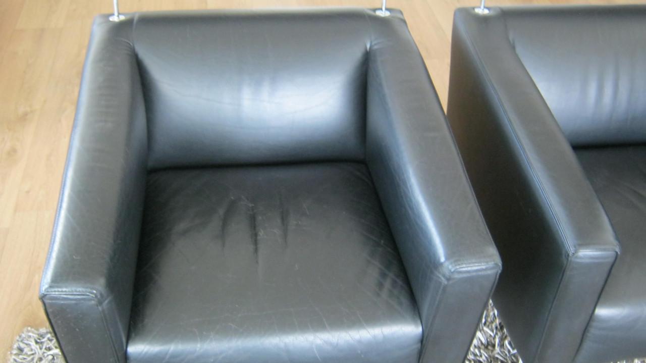 TE KOOP 2X LEOLUX LEREN FAUTEUILS VOOR 50 EURO