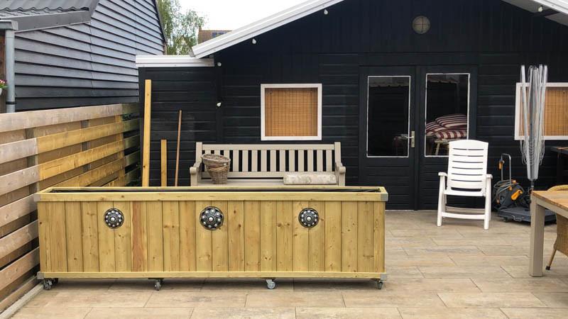 Zeeuwse knop bloembakken projecten ter inspiraties L300 x B35 x H85