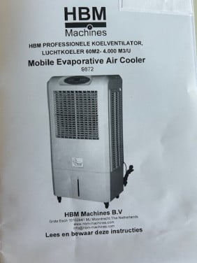 Mobiele professionele koelventilator