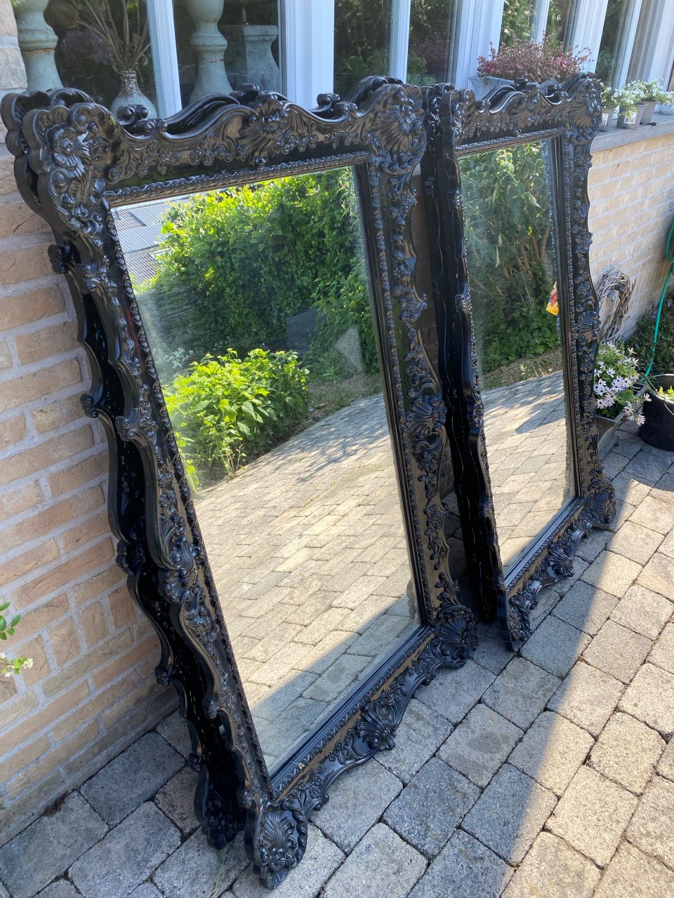 Grote barok spiegels 2 stuks