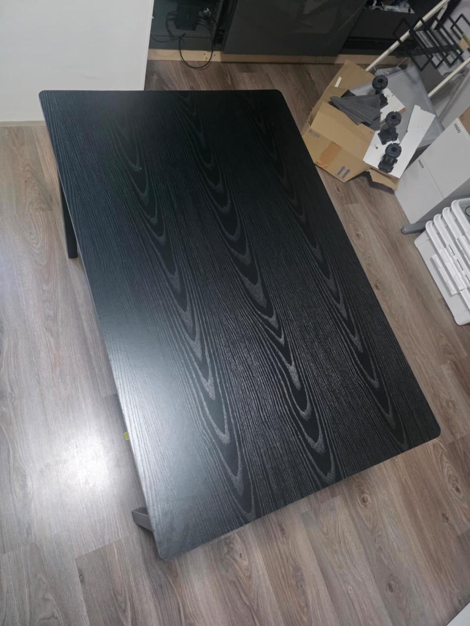 VASAGLE eettafel zwart 120 × 60 cm – goede staat