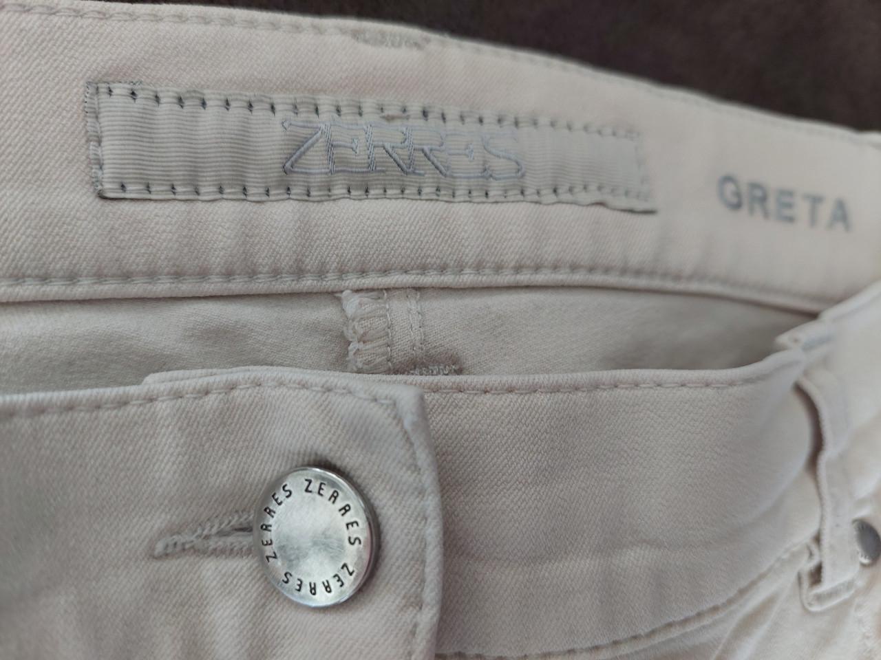 Nieuwe dames jeans Zerres mt 40 zandkleur stretch