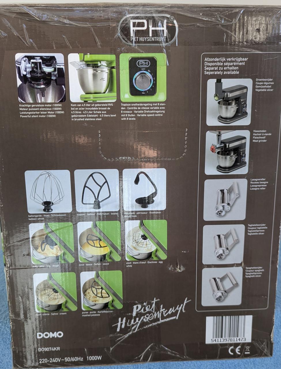 Keukenmachine DOMO PH 1000 watt