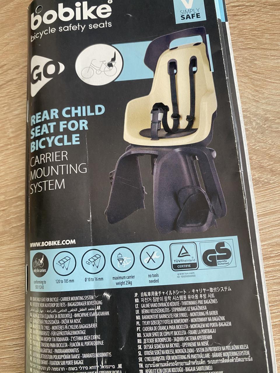 BOBIKE FIETS STOELTJE