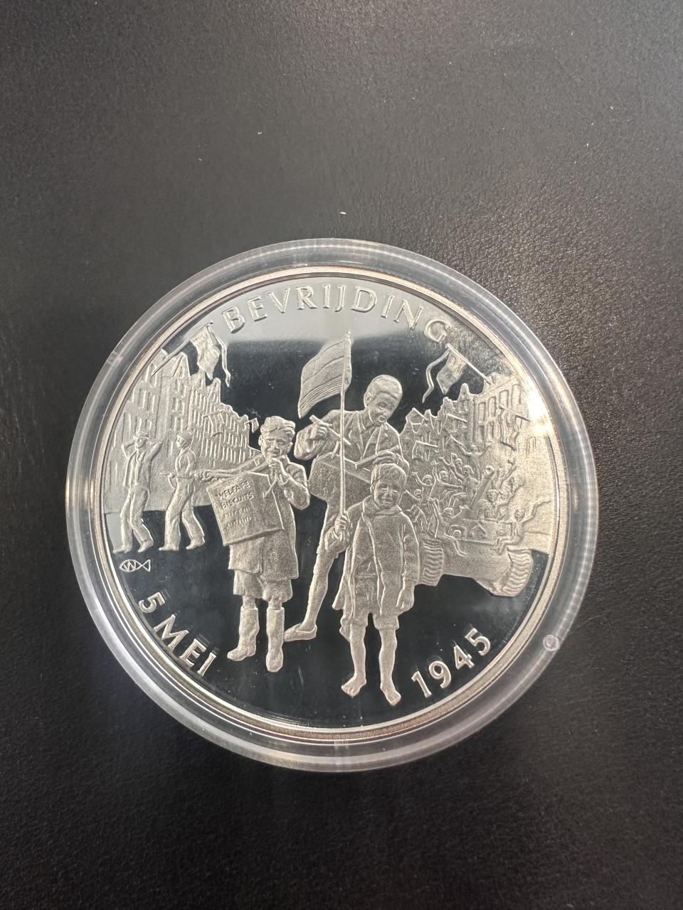 0.925 Zilveren herdenkingsmunt Herdenkingsmunt Nederland in Oorlog