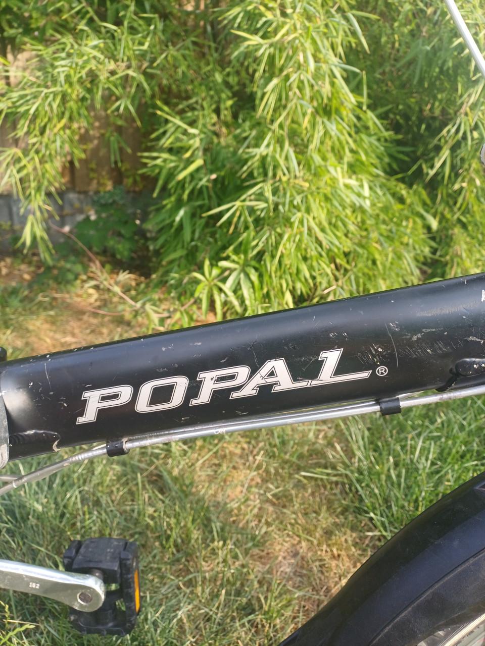 Popal vouwfiets zwart.