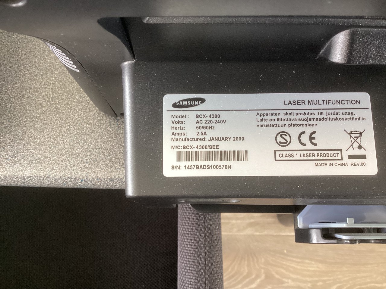 Laser printer zwart