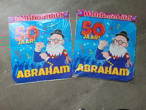 Huldeschild Abraham, 2 stuks