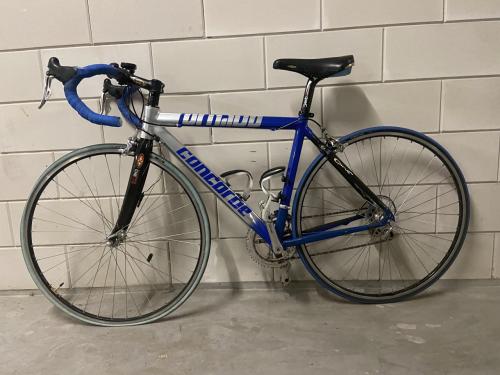 Racefiets met rollen