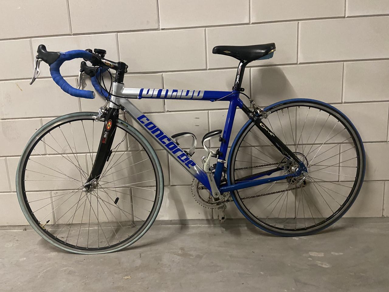 Racefiets met rollen