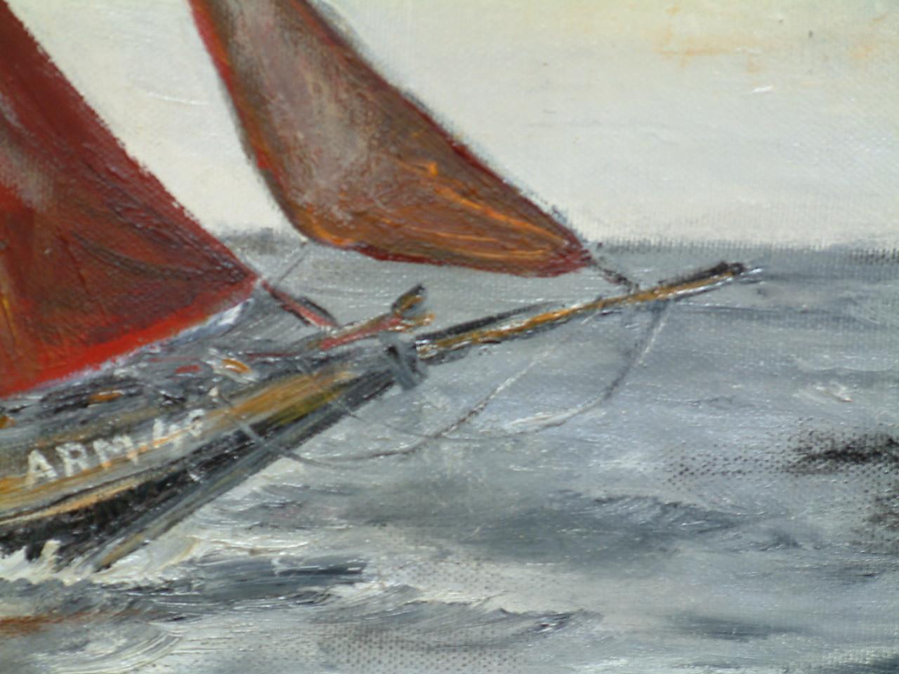 Sterk staaltje zeemans  kunst redders in storm   Jac Caljouw  Arnemuiden