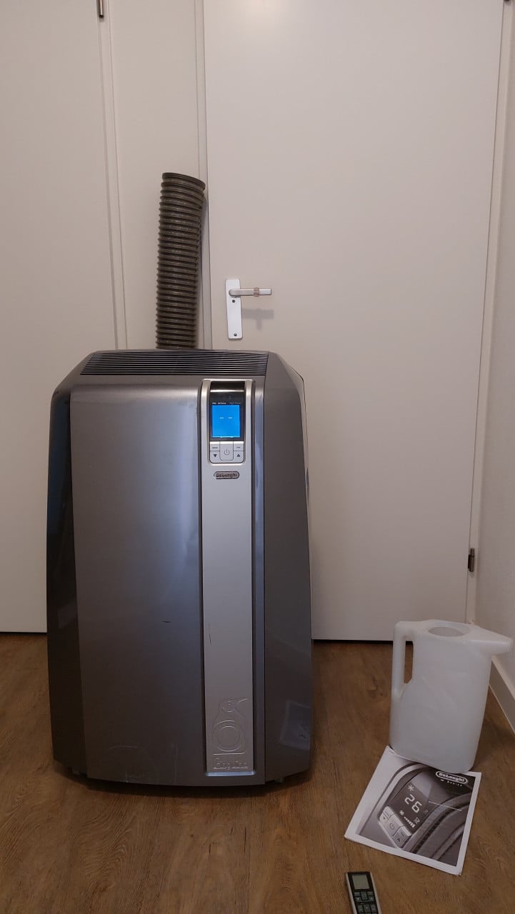 Mobiele Airconditioner Delonghi-met afstandsbediening-grote koelcapaciteit