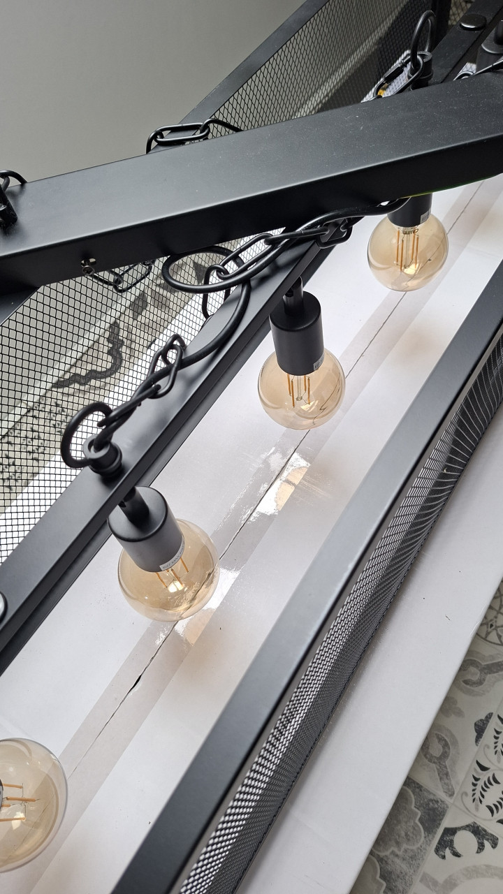 Hanglamp zwart industrieel