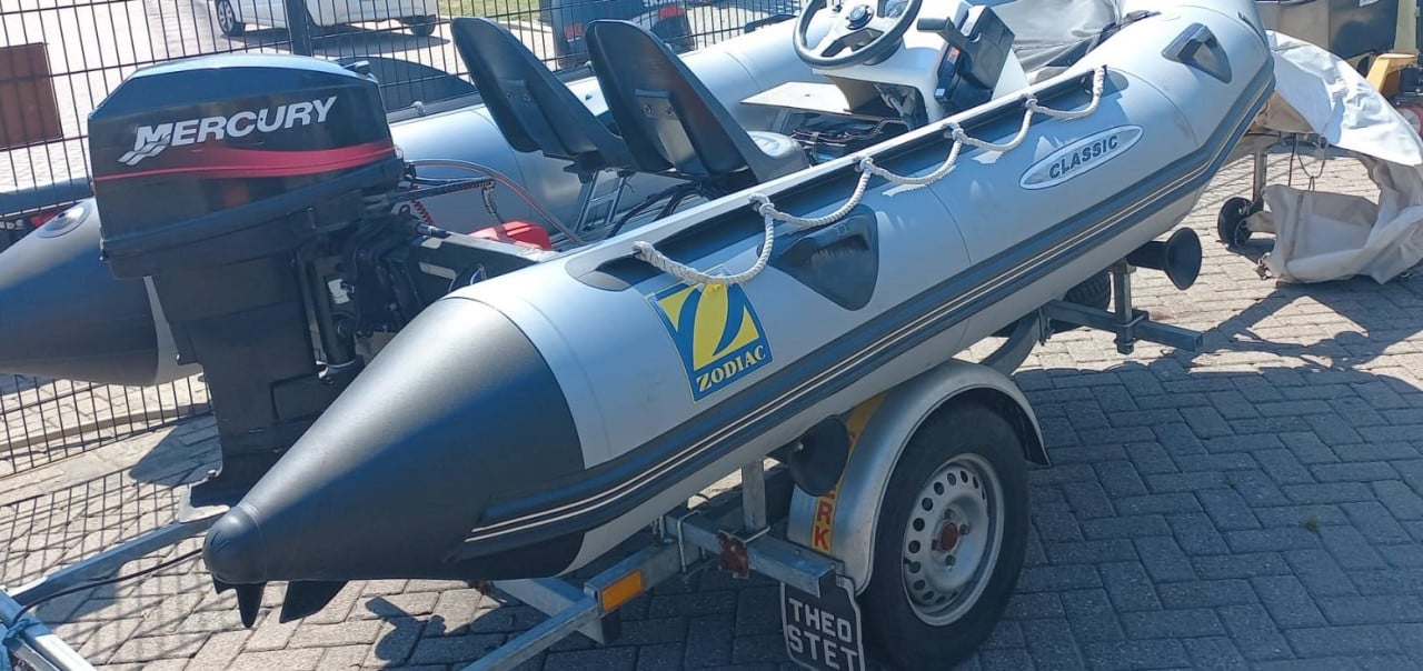 Zodiac rubberboot MK 2c Classic met console en trailer
