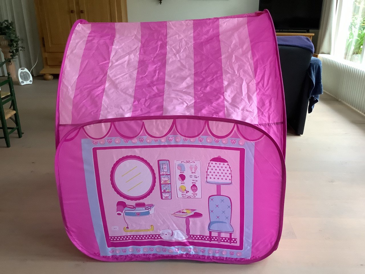 Roze Beauty Salon speeltent vanaf 2 jaar.