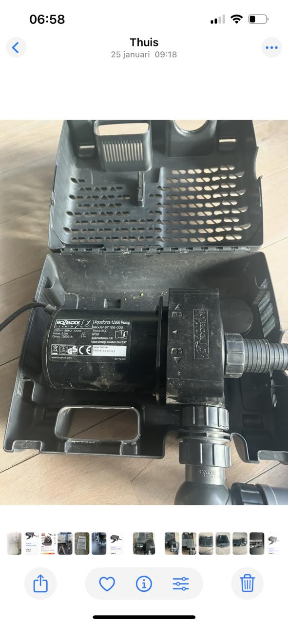 Te koop hozelock aquaforce 12000 sterke en zuinige Vijverpomp en 12000 lpu