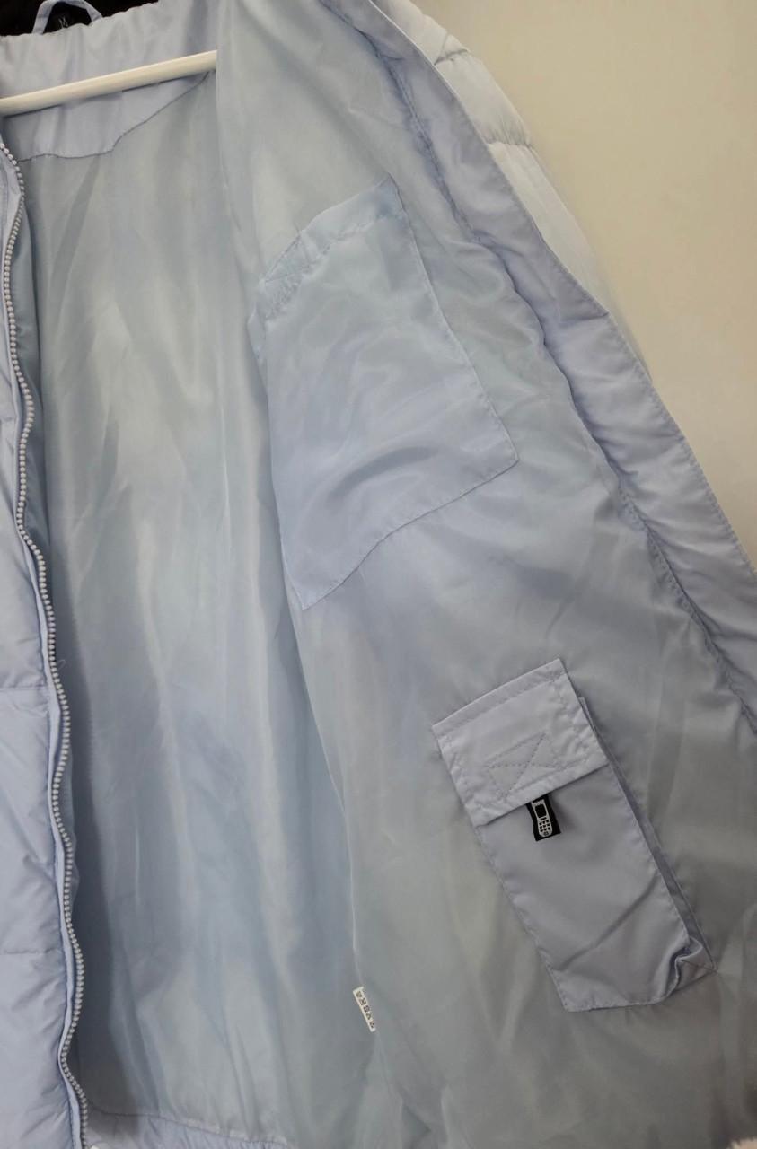 Licht-blauwe/ IJs-blauwe gevoerde ❄️ Winterjas