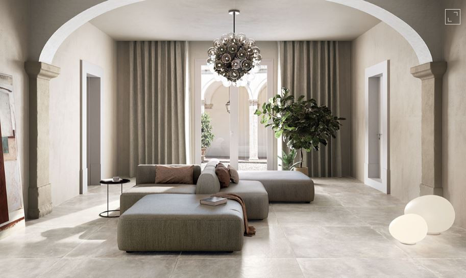 3030-188 Betonlook tegels wit/grijs/beige, 80x80 cm, van € 73,51/m² voor