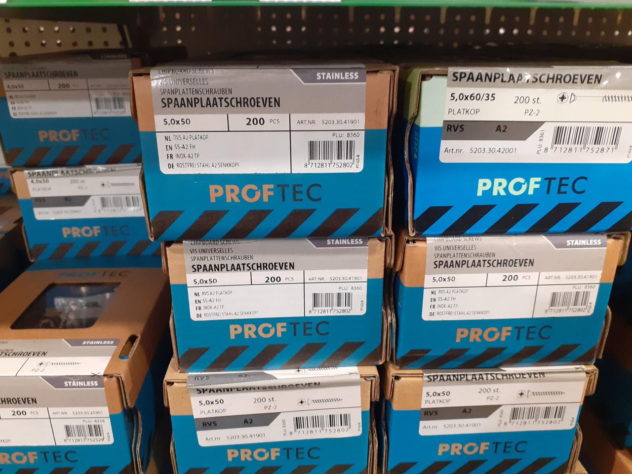 Dynaplus kruiskop schroeven , proftec torx schroeven 50 % korting bij HHZB