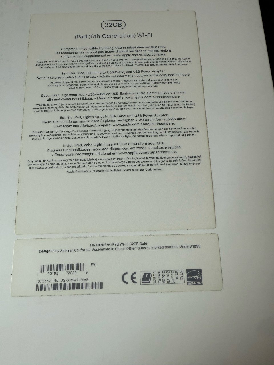 Ipad 1893 32gb goud