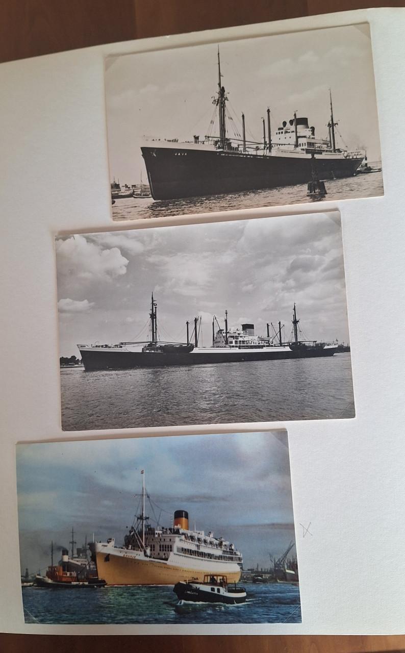 Postkaarten van oude schepen