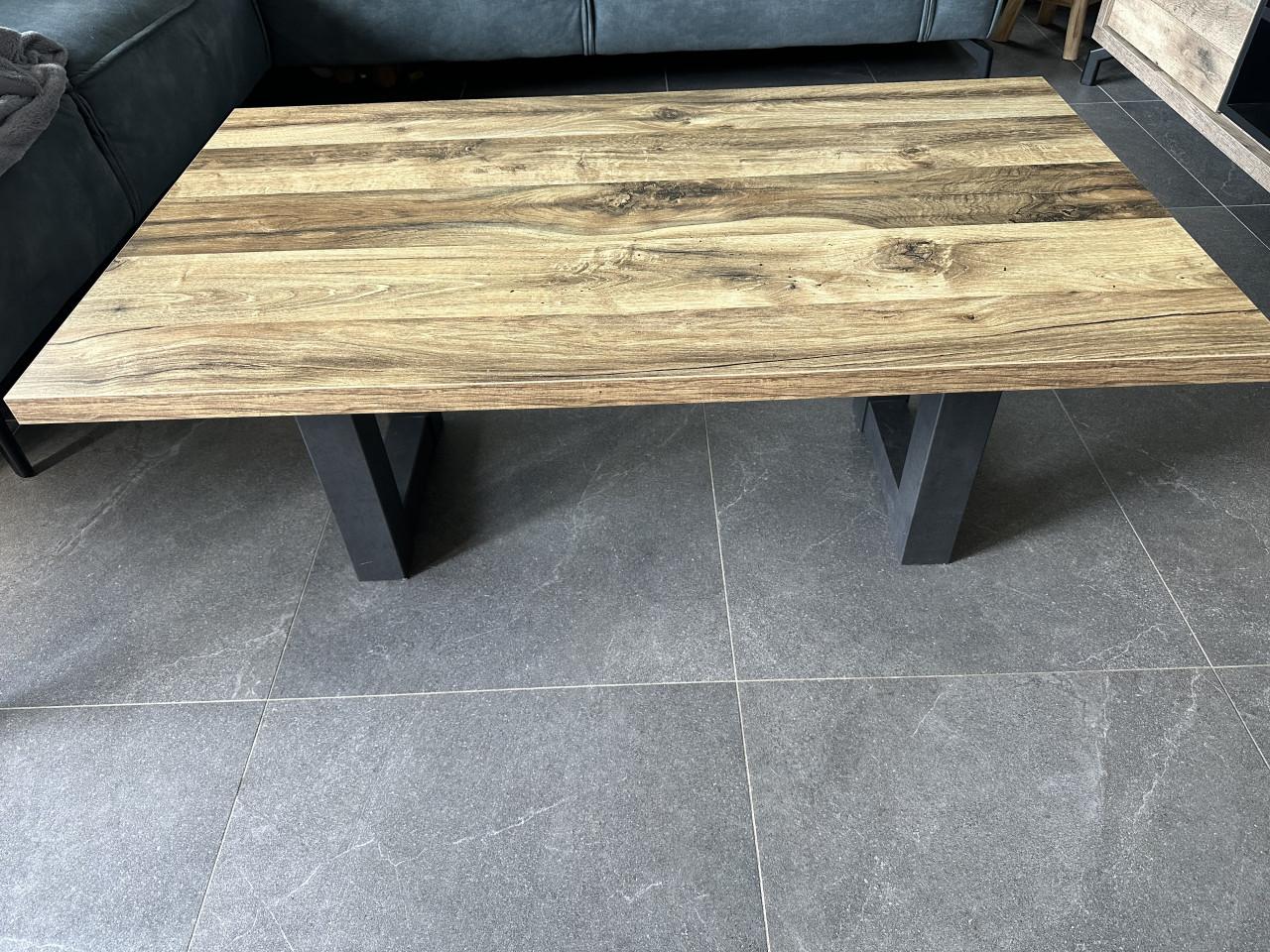 Pronto Salontafel Miori Houten blad met zwarte poten
