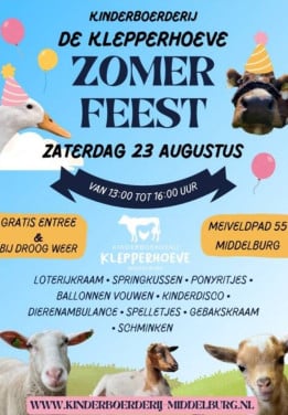 Zomerfeest bij Kinderboerderij de Klepperhoeve