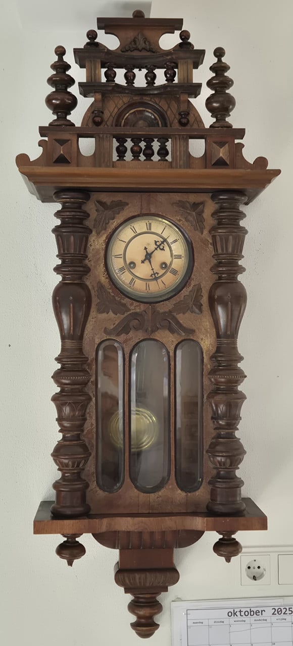Antieke Junghans Wandklok