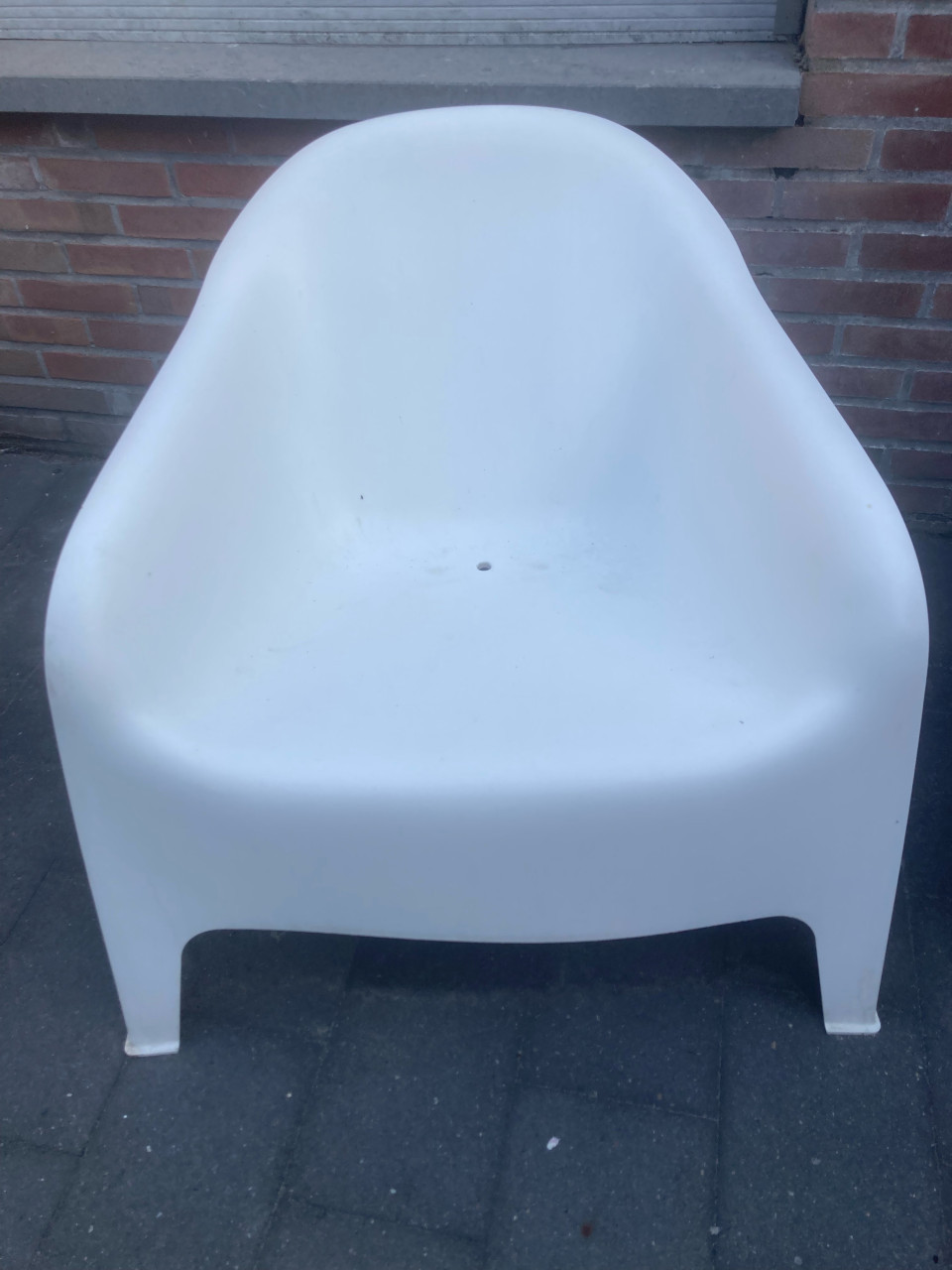 Buitenstoelen wit ikea 2 stuks
