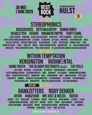 Tickets zaterdag Vestrock 2025