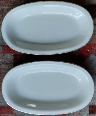 2 st. Schaaltje L= 24,5 cm.